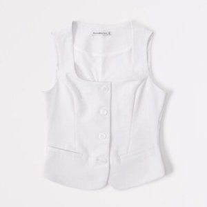Abercrombie & Fitch Tailored Button-Through Set Top